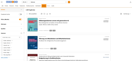 GENIOS Hilfe Erweiterte Suche und Filter 5