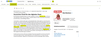 wiso Hilfe Dokumentansicht 