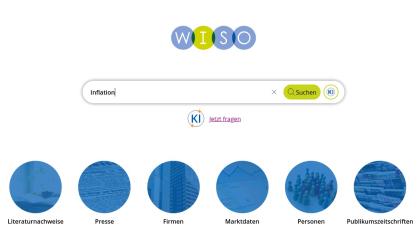 wiso Hilfe Einfache Suche